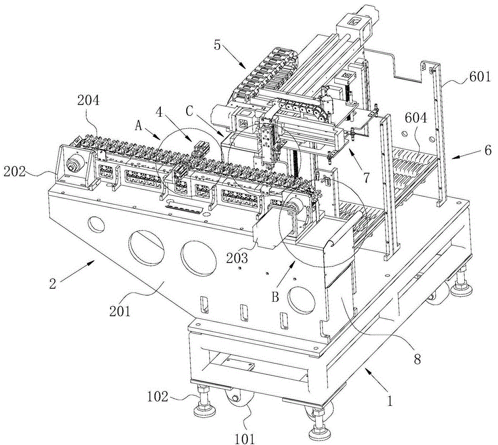 Automatic take-up and loading device for winder