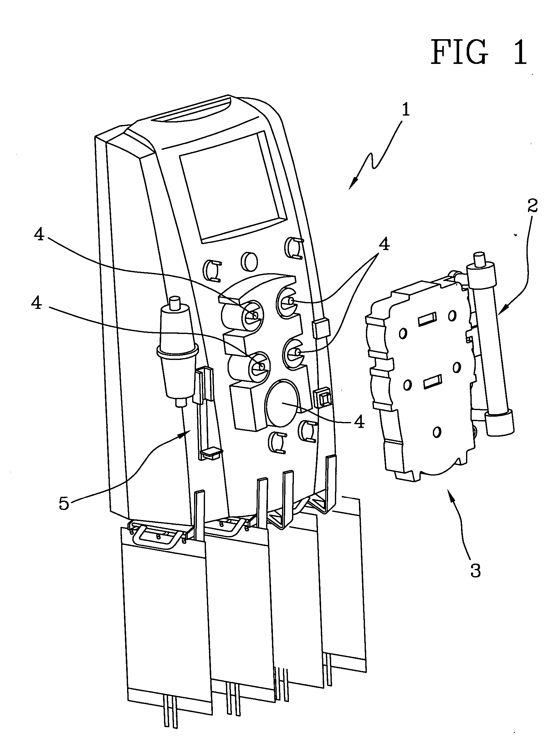 Infusion device for medical fluids