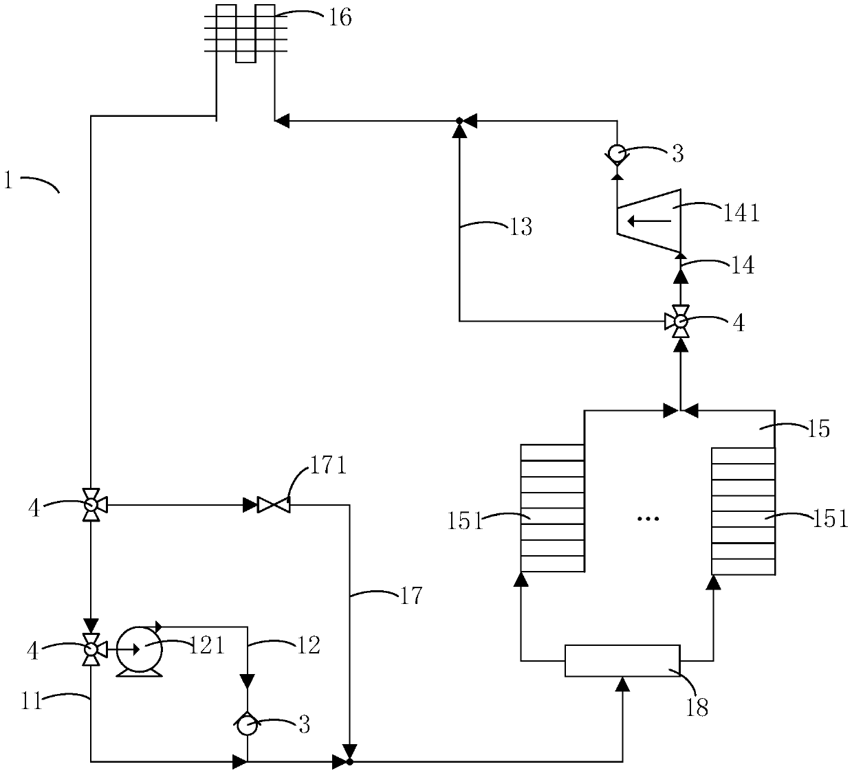 Wind generating unit, cooling system and control method of cooling system