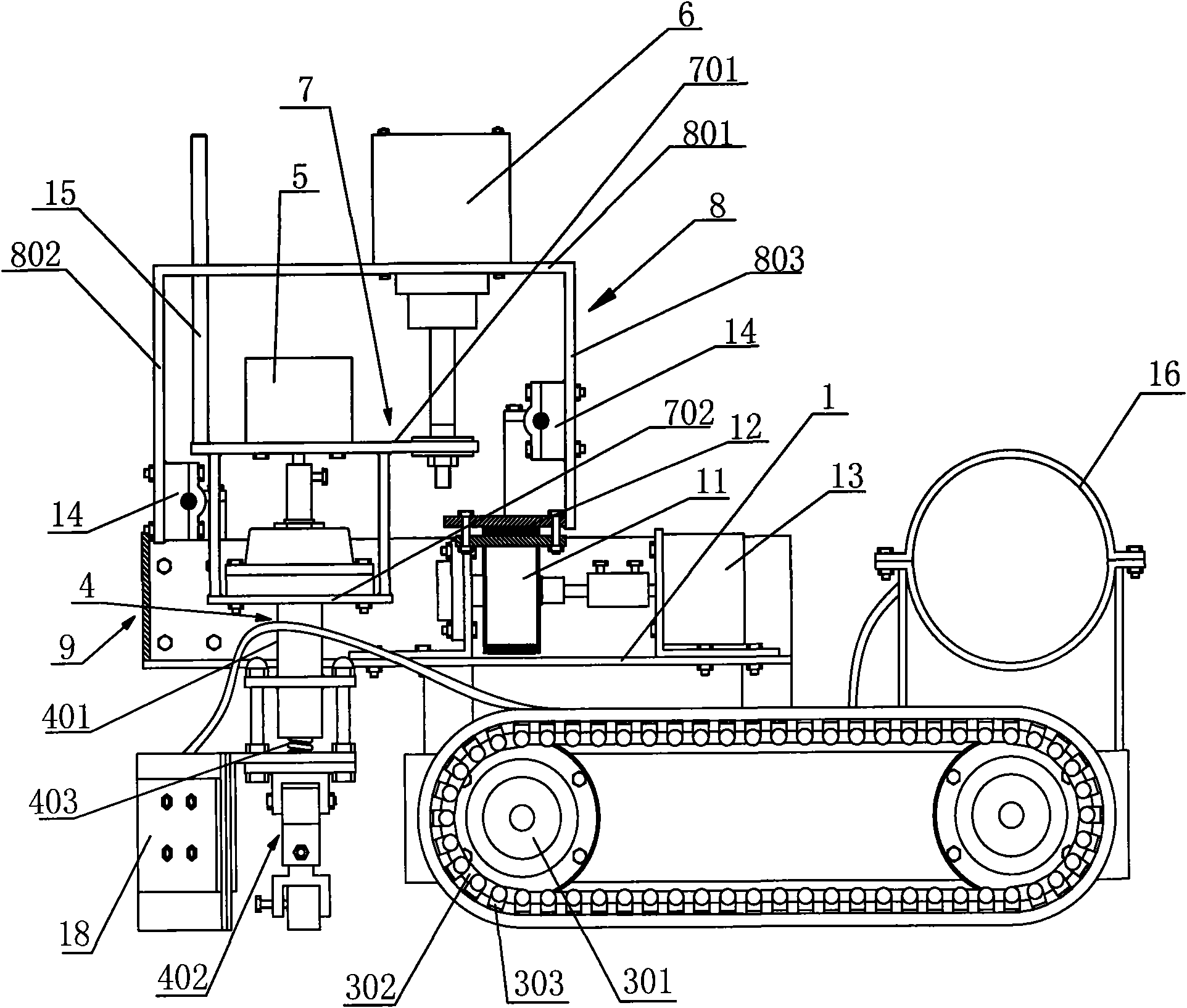 Auxiliary robot for ultrasonic flaw detection