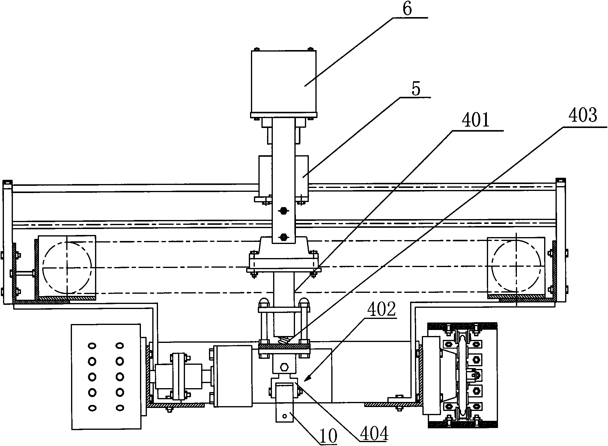 Auxiliary robot for ultrasonic flaw detection