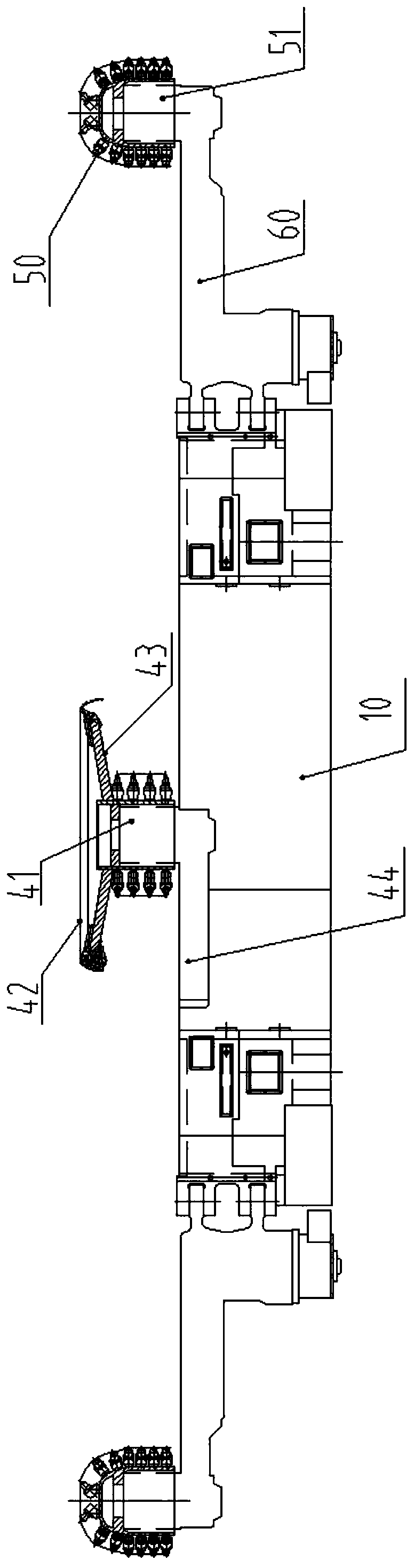 A kind of slot cutting mining lump coal machine