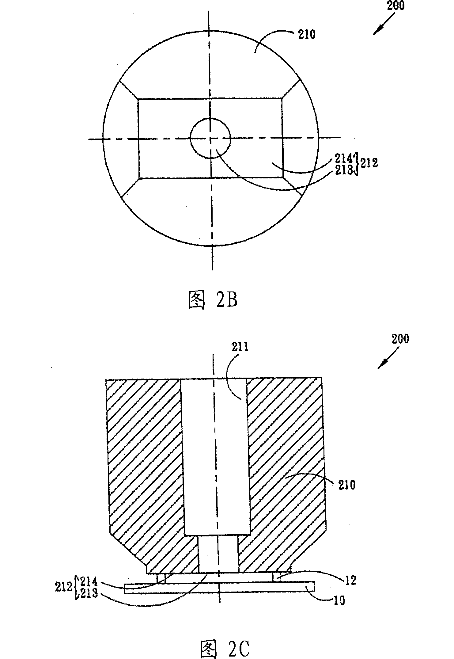 Flat suction nozzle and chip fetching/laying machine as well as semiconductor test method thereof