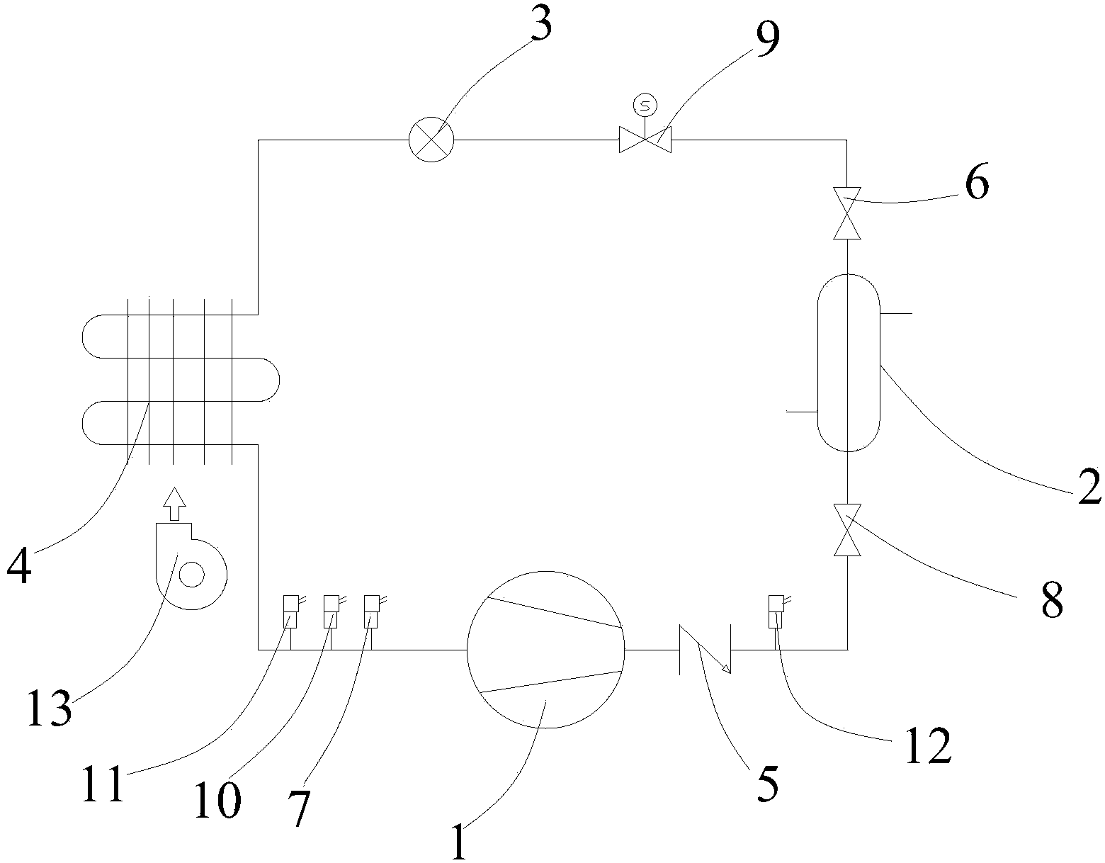 Air conditioning system and coolant recycling method thereof