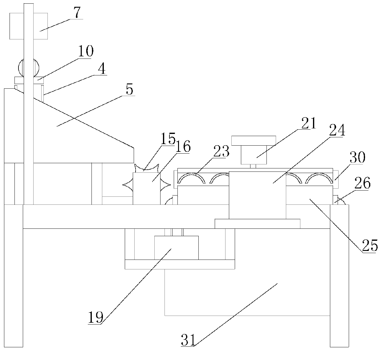 Rapid core-taking device for medulla tetrapanacis