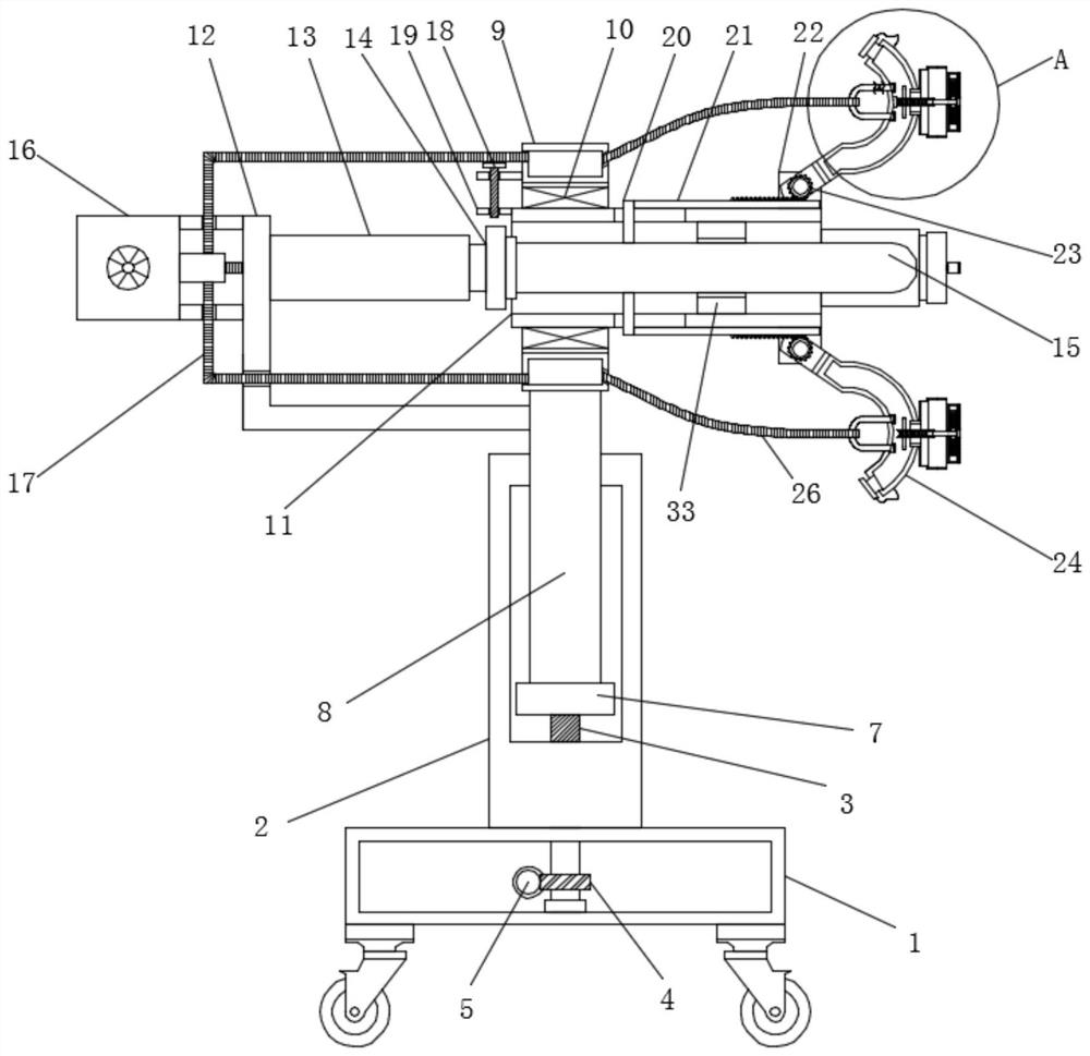 Wall surface hardness detection device with anti-wear mechanism