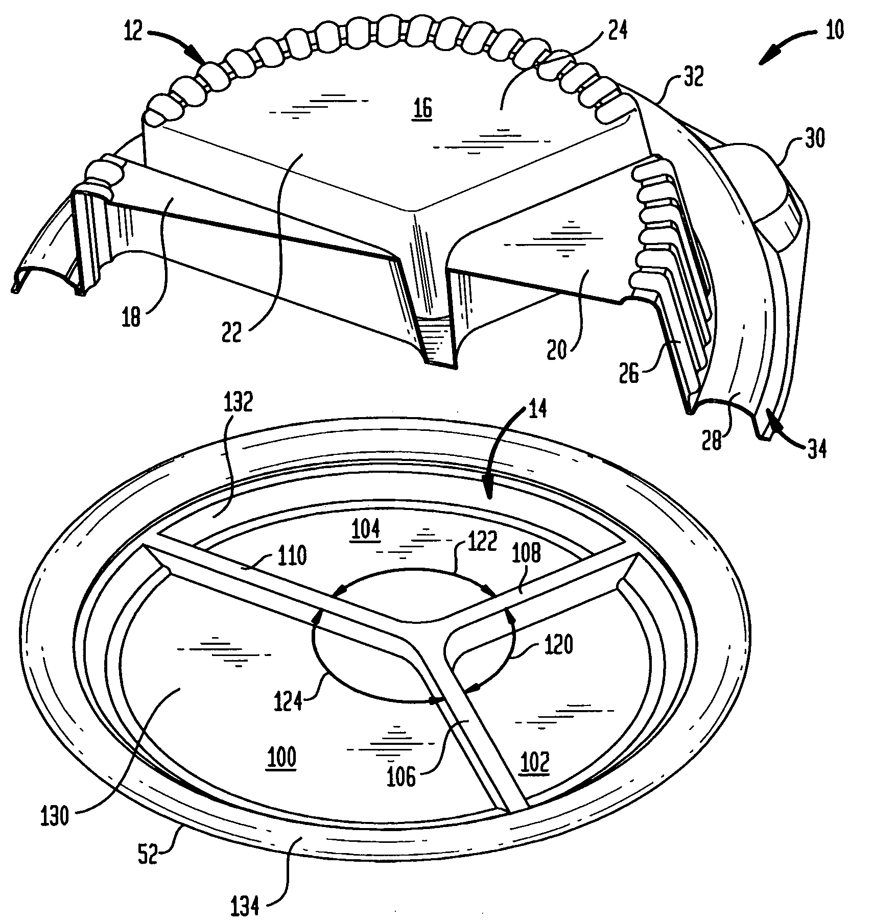 Crush-resistant disposable lid and containers utilizing same