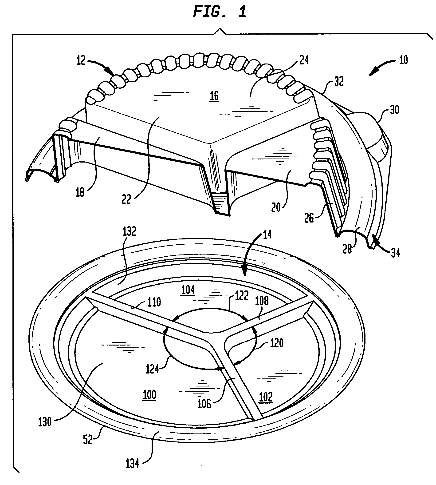 Crush-resistant disposable lid and containers utilizing same