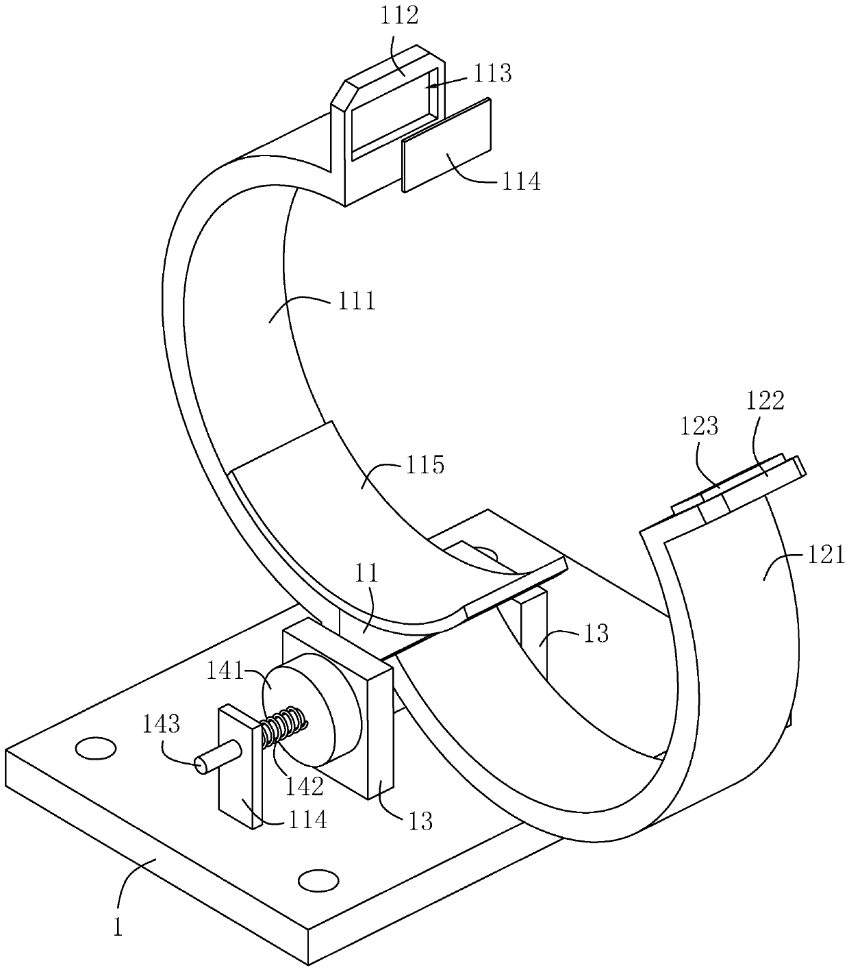 Convenient-fixing type reinforcing support for pipeline