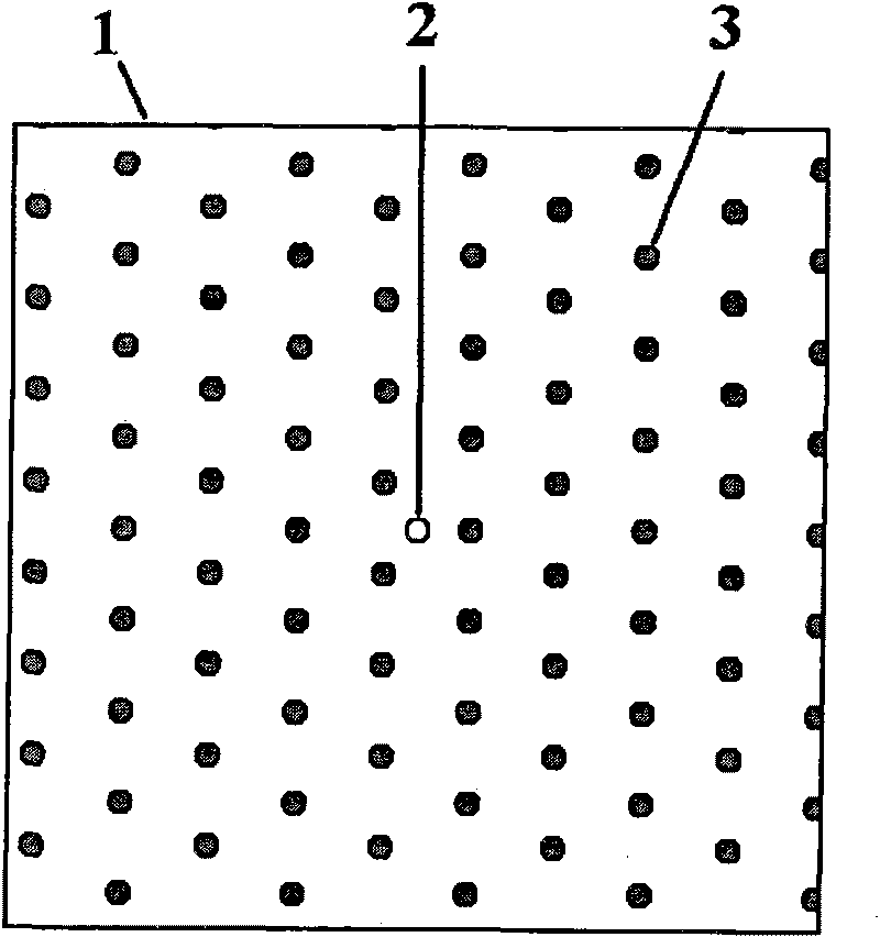 Wavefront measurement method and device based on multiple-pinhole plate