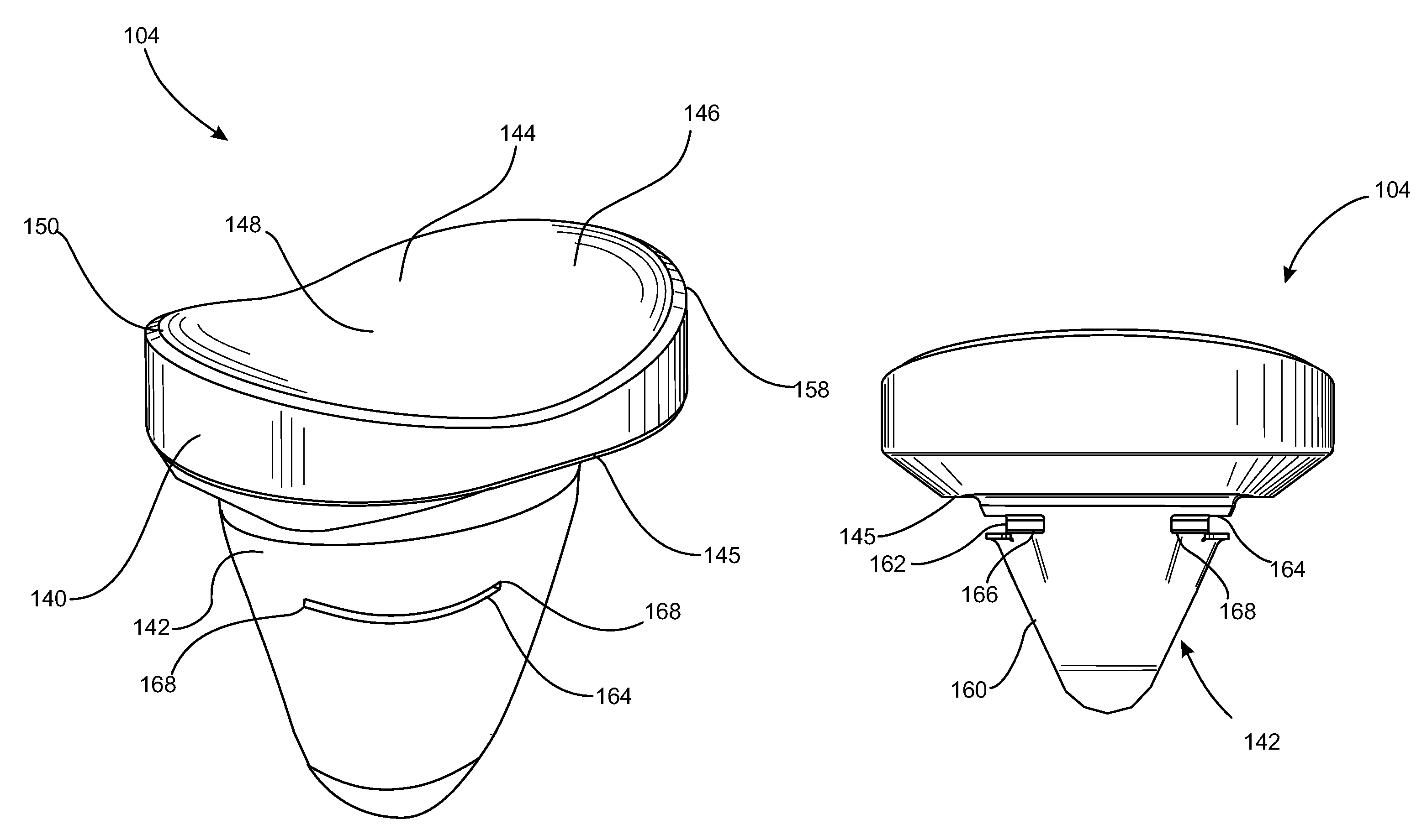 Mobile bearing glenoid prosthesis