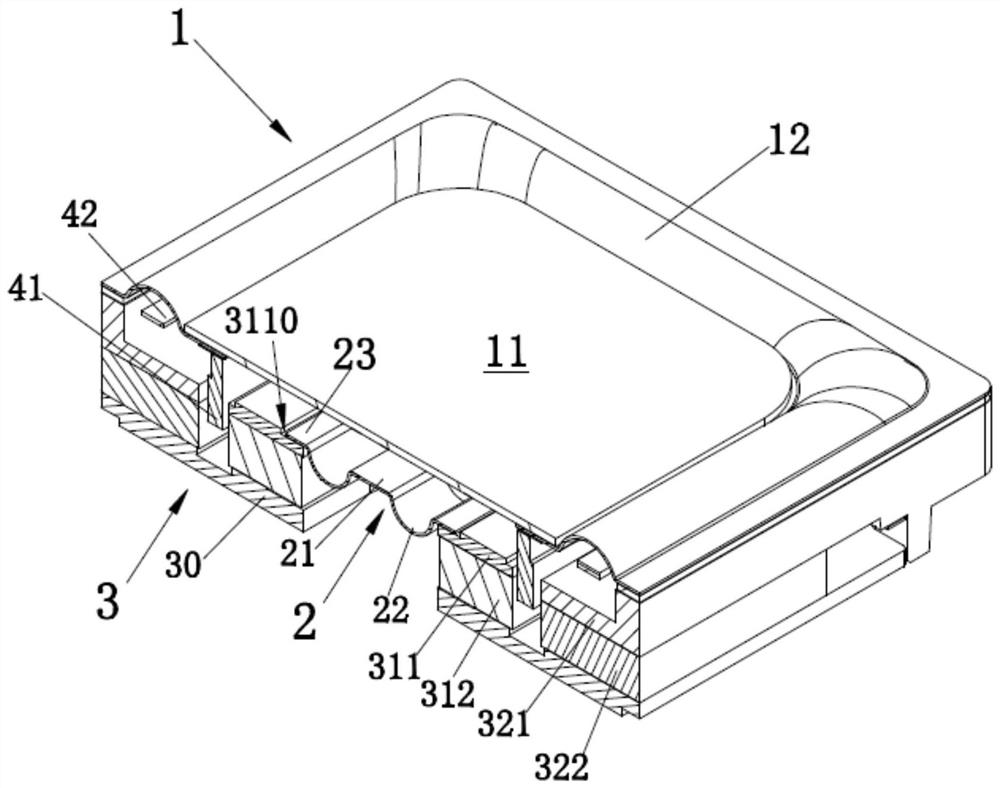 Sounding device, acoustic module and electronic equipment equipped with the sounding device