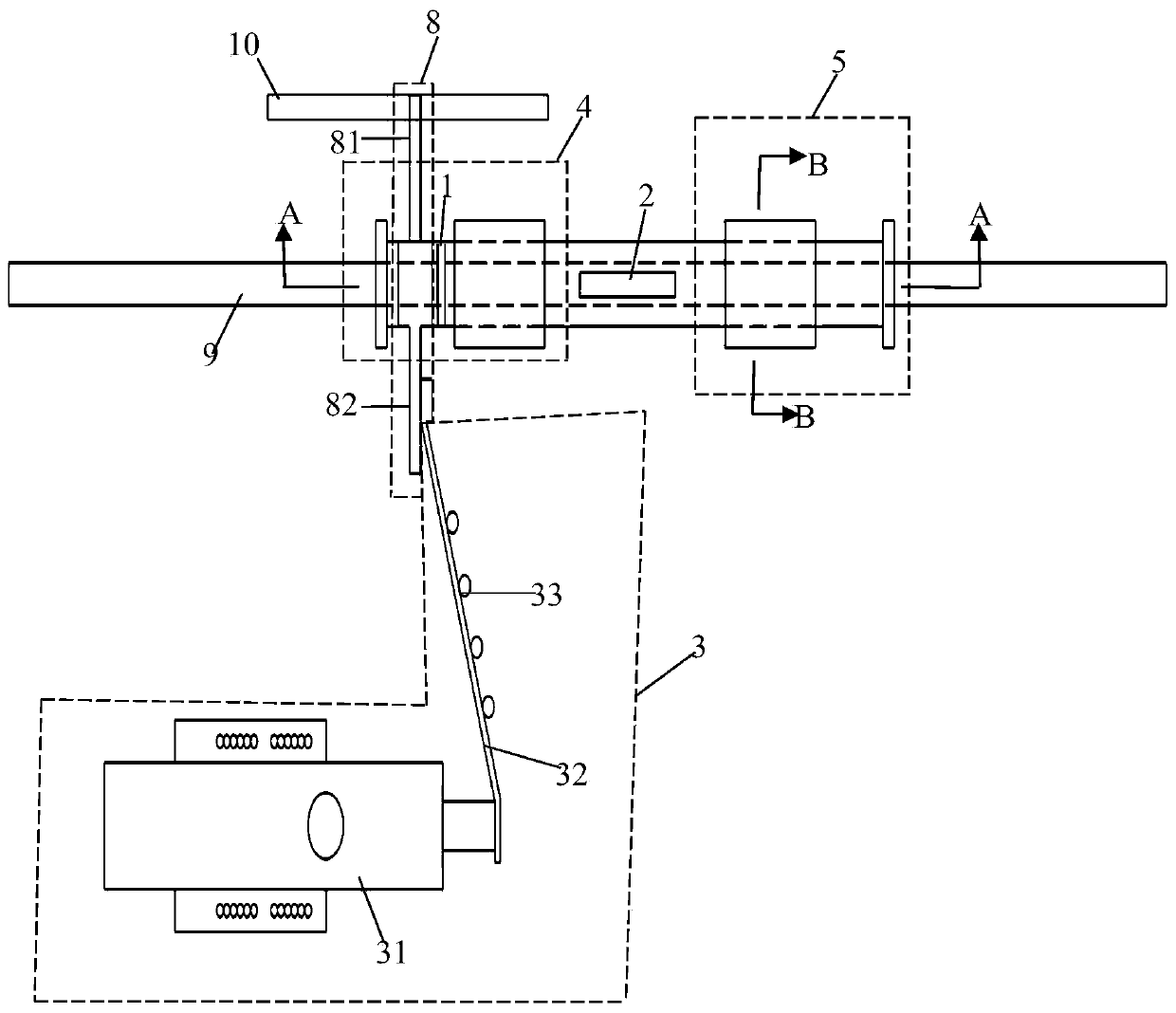 A kind of rock tensile strength test device and test method thereof