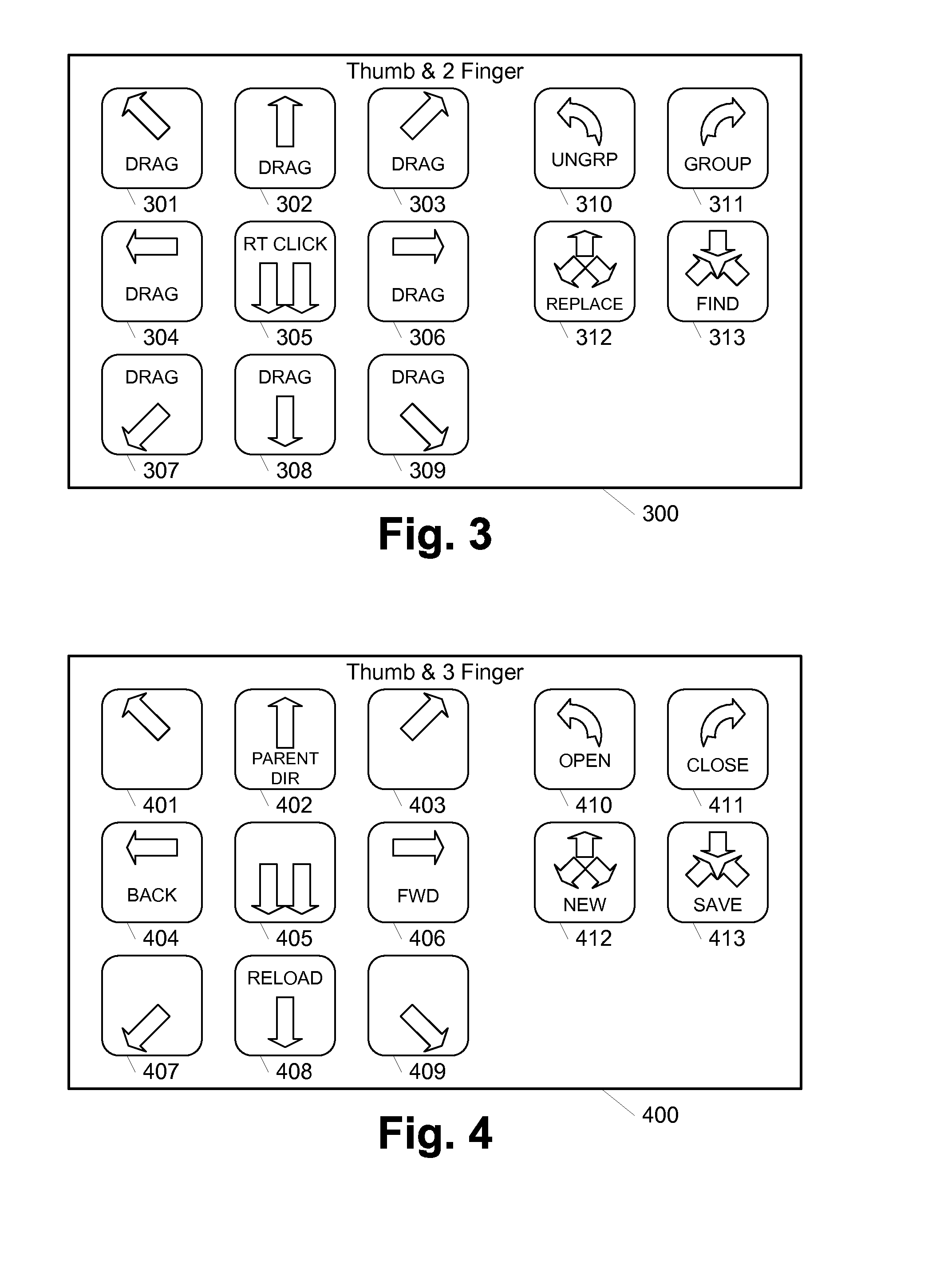 Multi-touch gesture dictionary