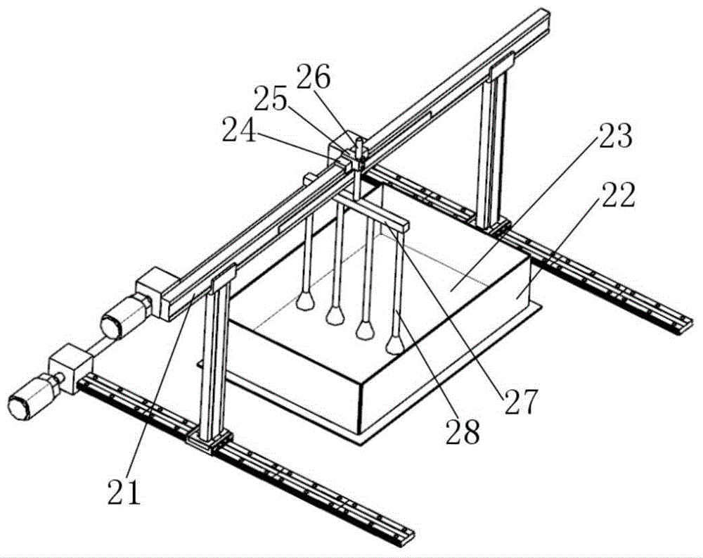 High-efficiency filter multi-probe leak detection device