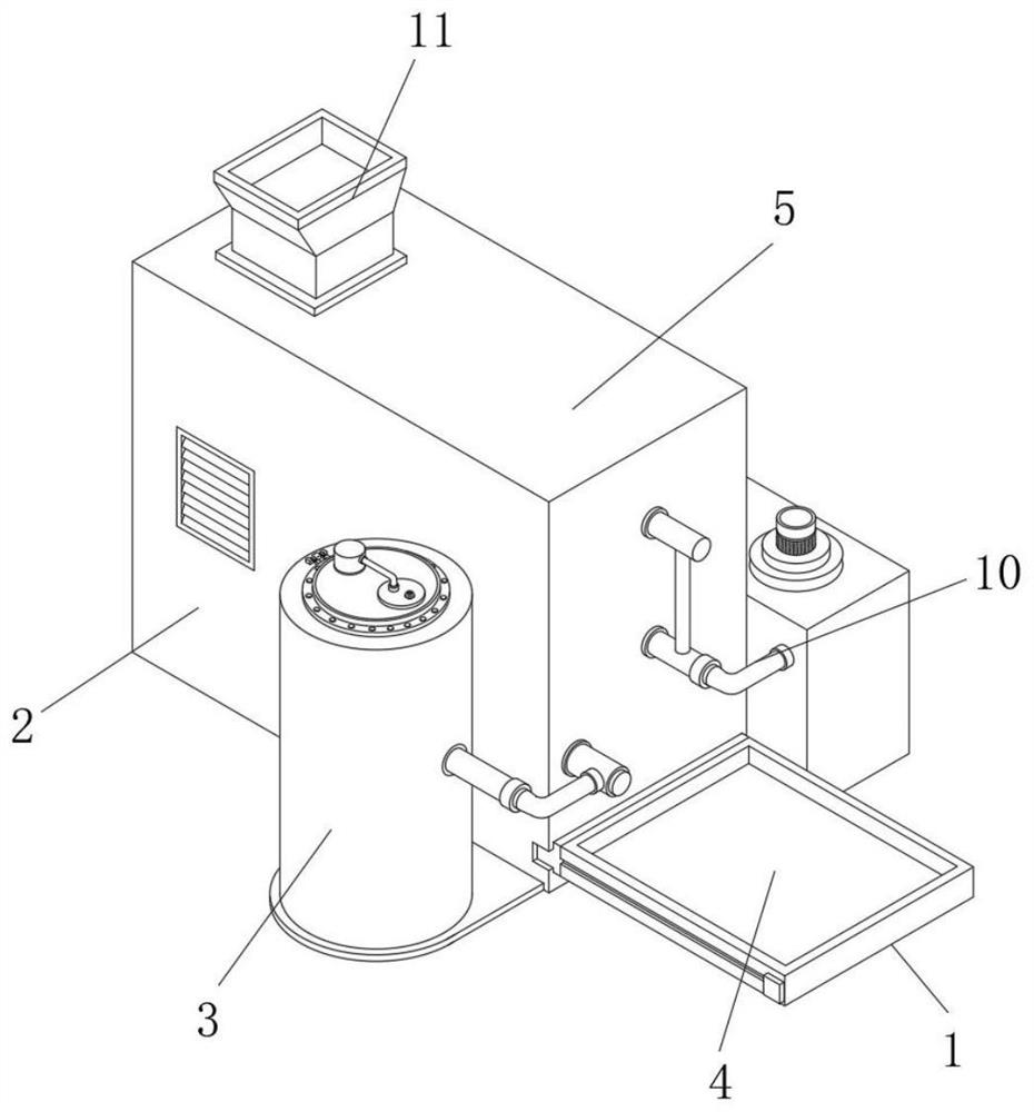 Water-saving type circulating flushing device for agricultural saline-alkali soil