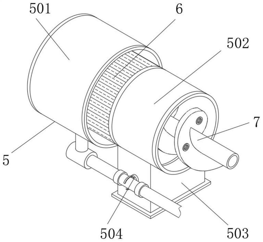 Water-saving type circulating flushing device for agricultural saline-alkali soil