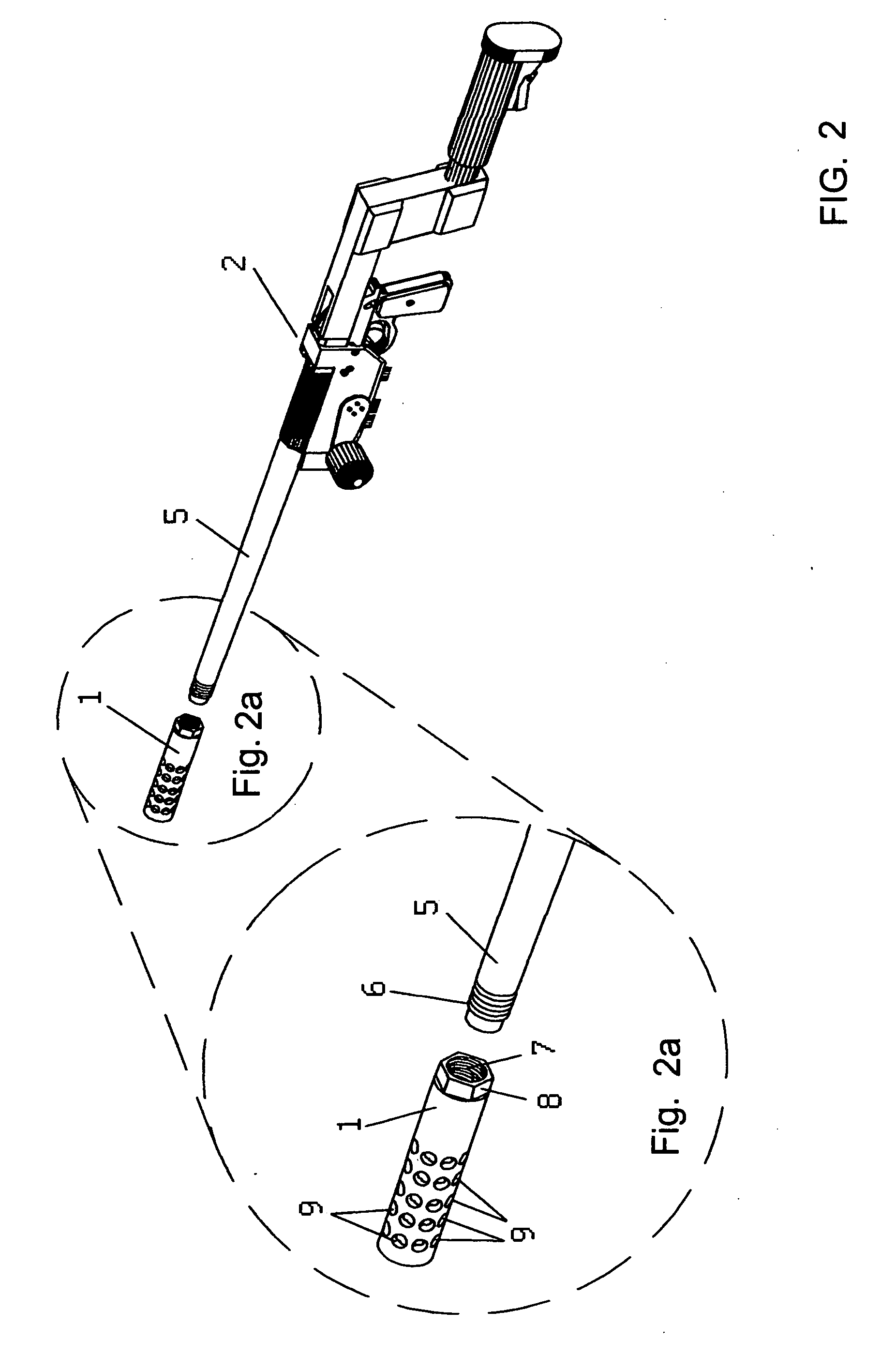 Recoil, sound and flash suppressor