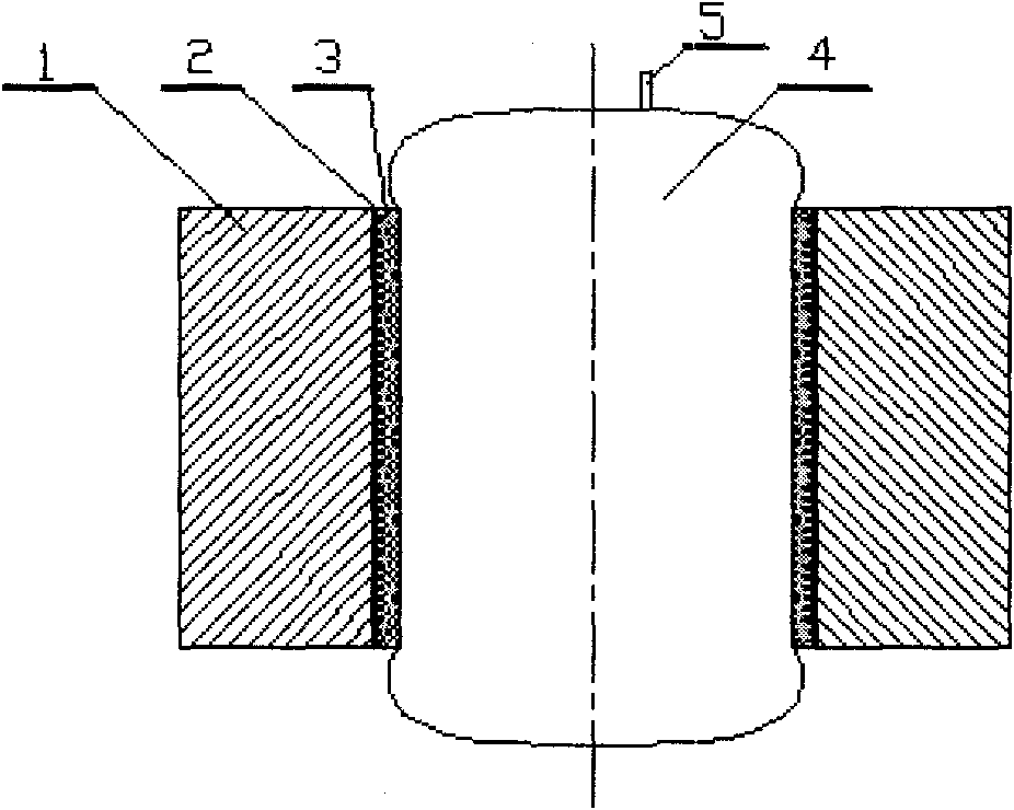 Air bag expansion pressurization method for adhering plastic radial tile faces