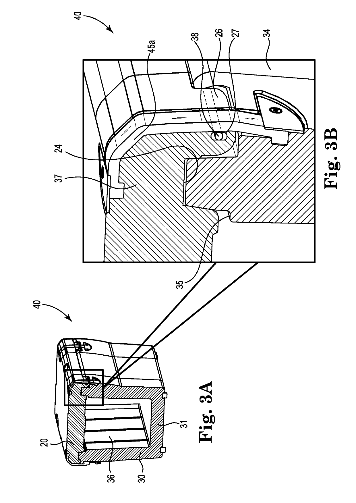 Container with closures