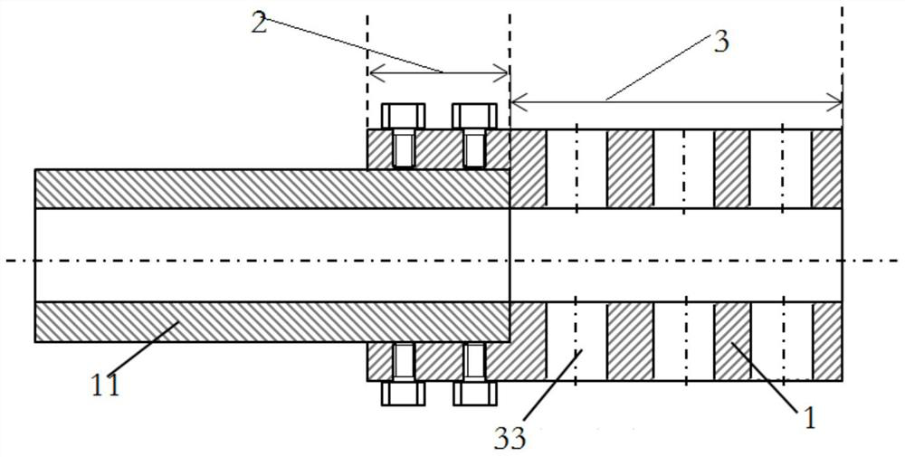 A pressure-relieving shooting attitude stabilization device for eccentric projectiles