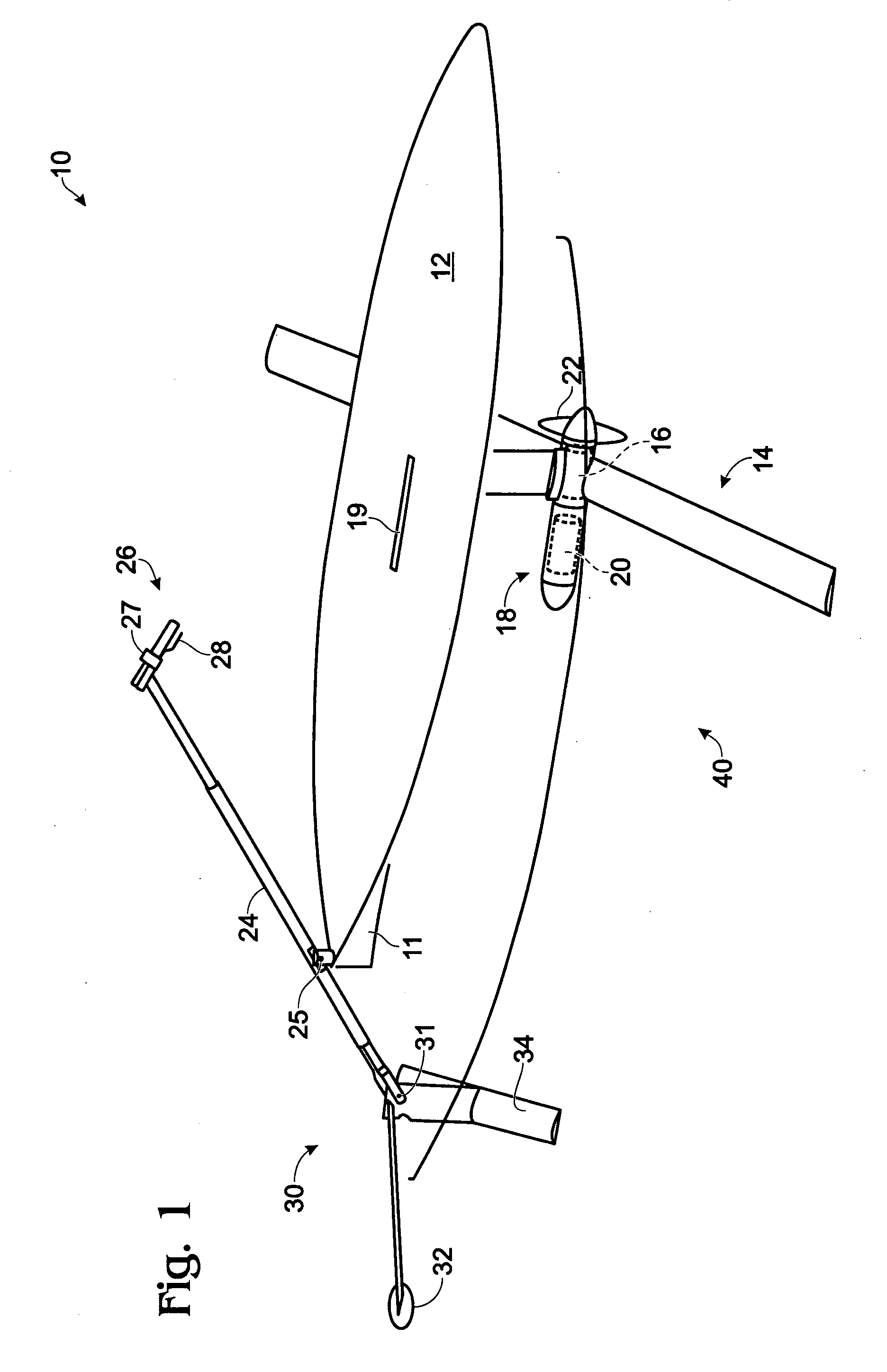 Motorized hydrofoil device