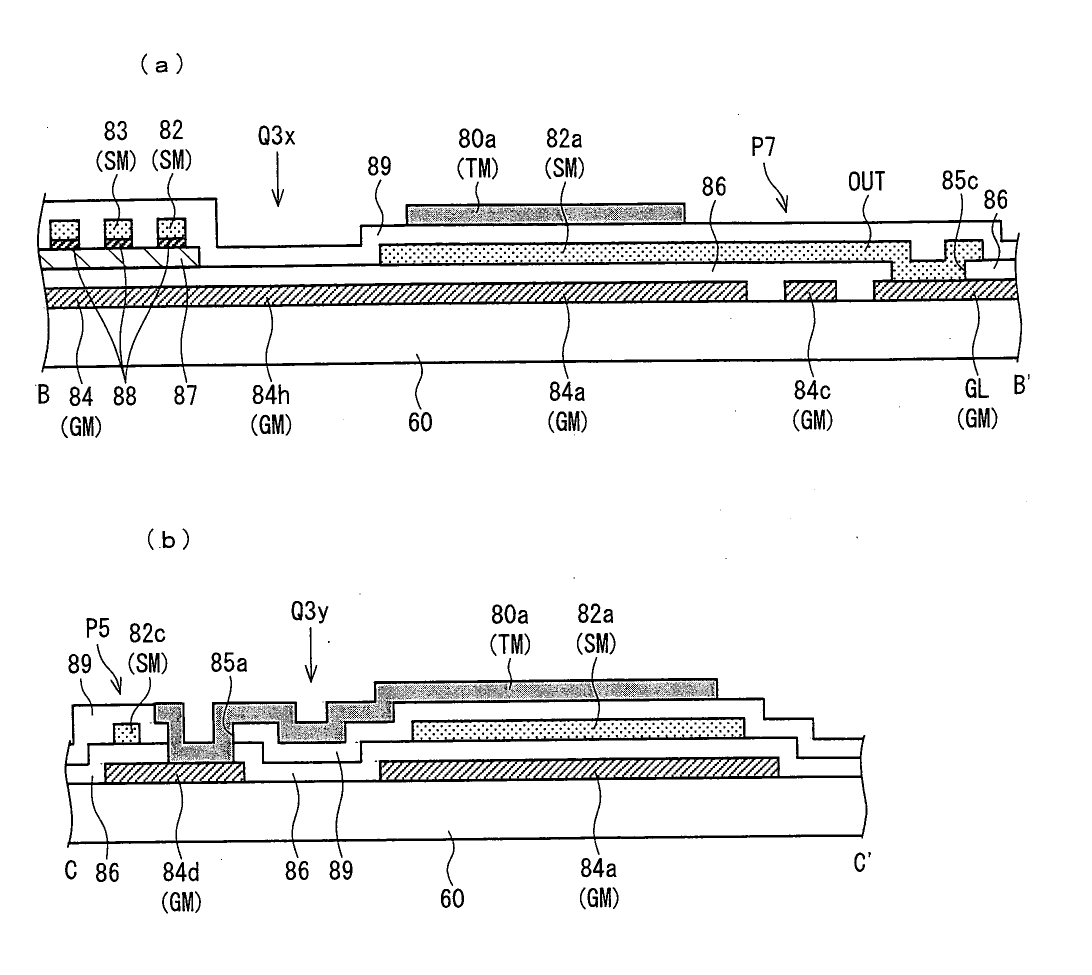 Tft. shift register, scan signal line driving circuit, display device, and TFT trimming method