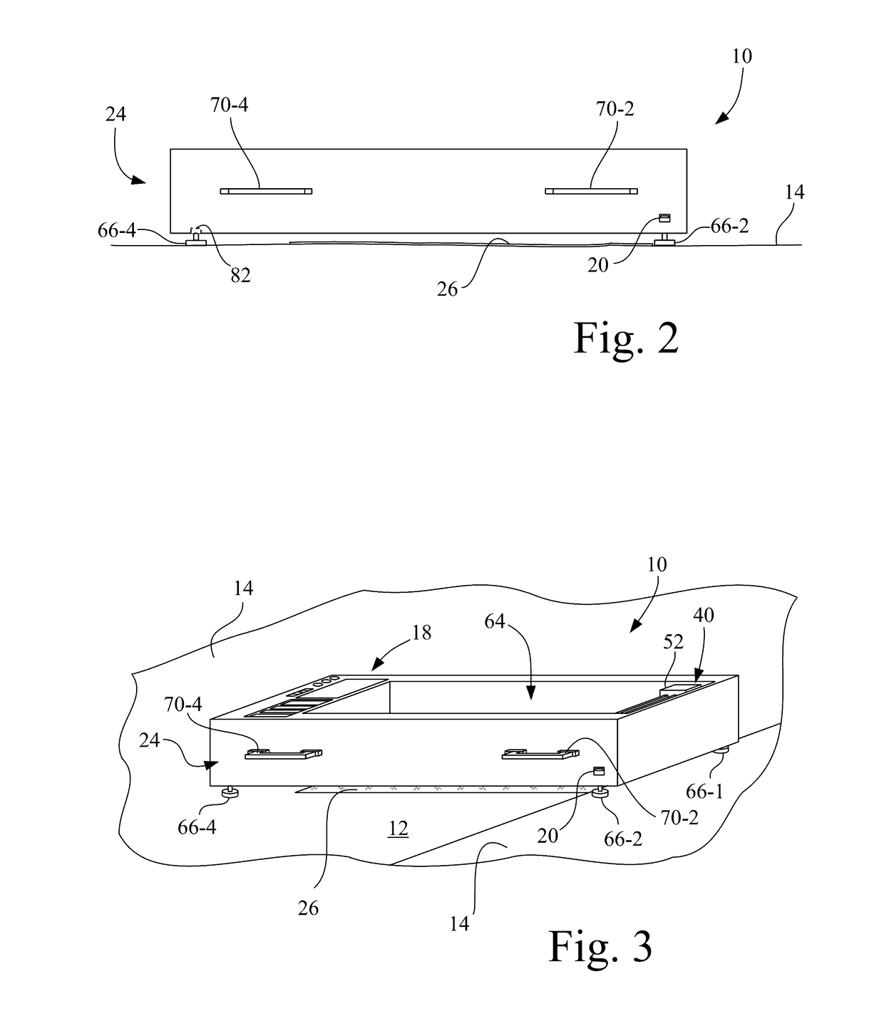 Portable printer for printing on a stationary media