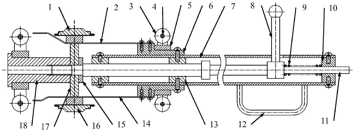 Push-pull expansion type gasket device for pipeline welding