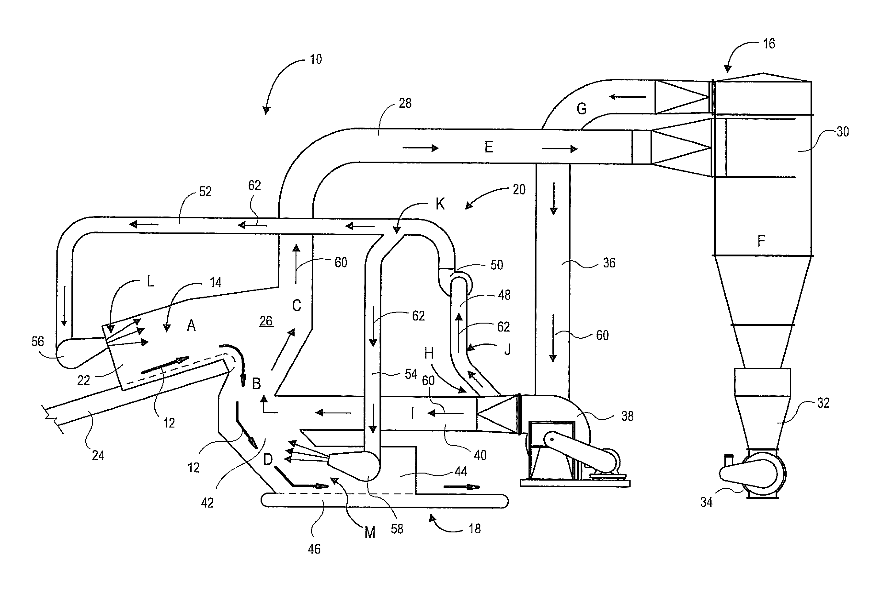 System and method for eliminating emissions from an air classification device