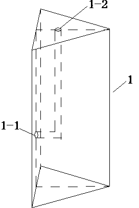 Integrated detection structure of vortex flowmeter