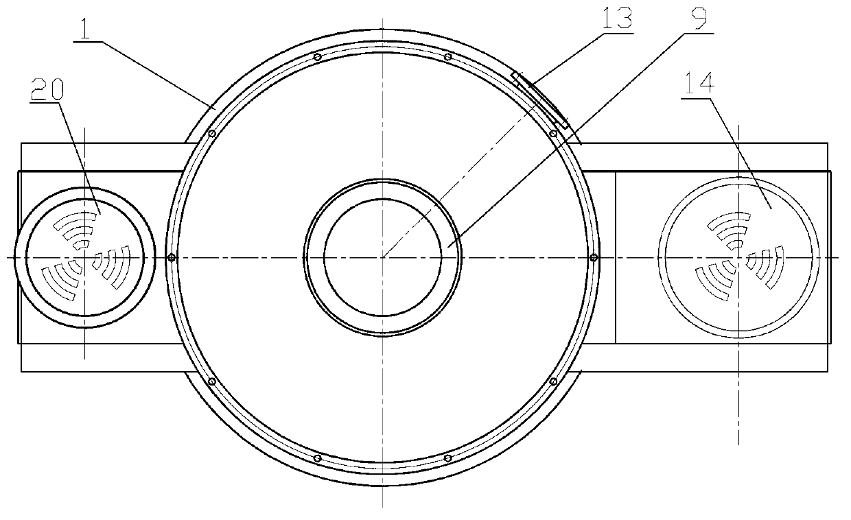 Forced-discharging and self-cleaning type centrifugal throwing machine