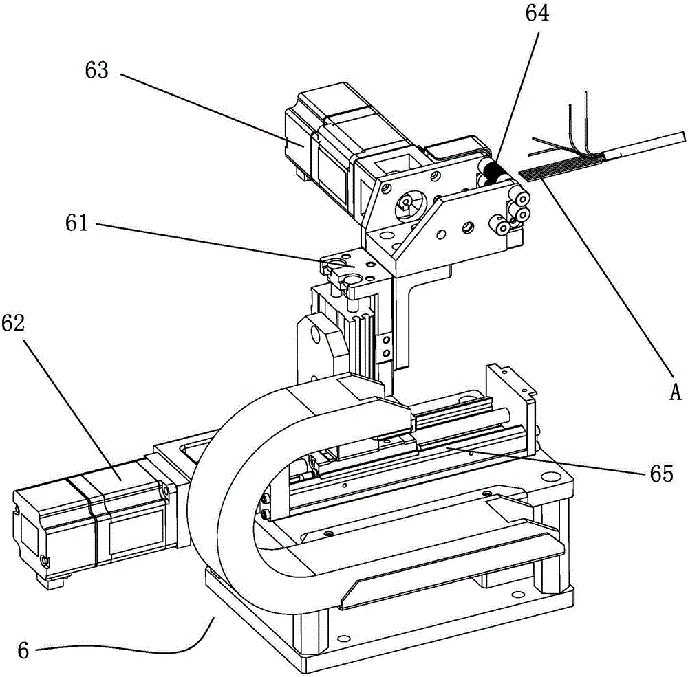 Automatic branching equipment for cables and branching method of automatic branching equipment