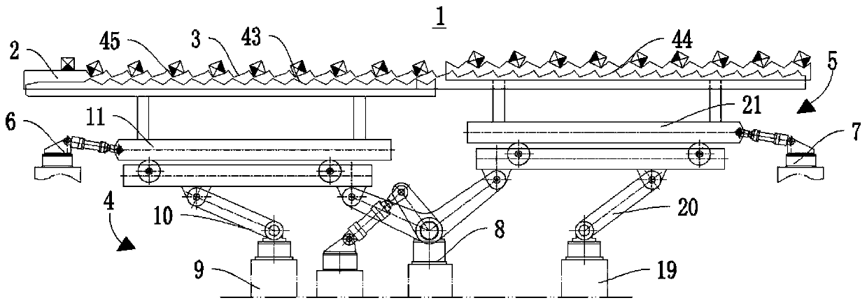 Novel stepping cooling bed