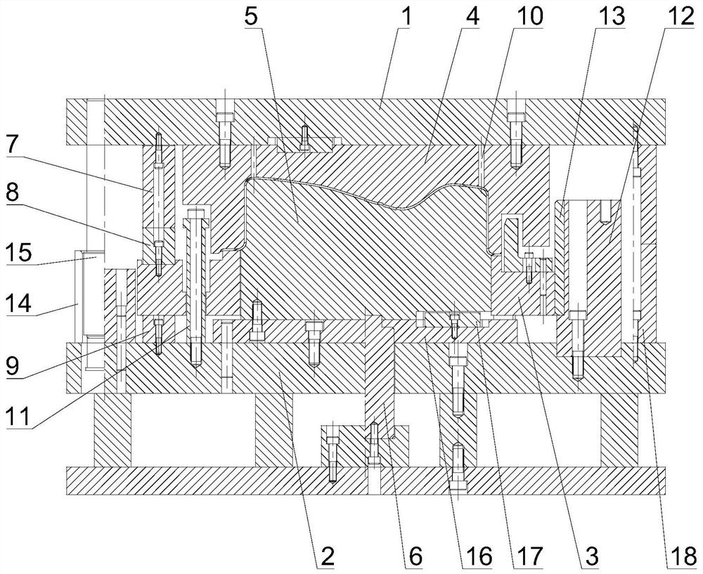 Thick plate forming drawing die