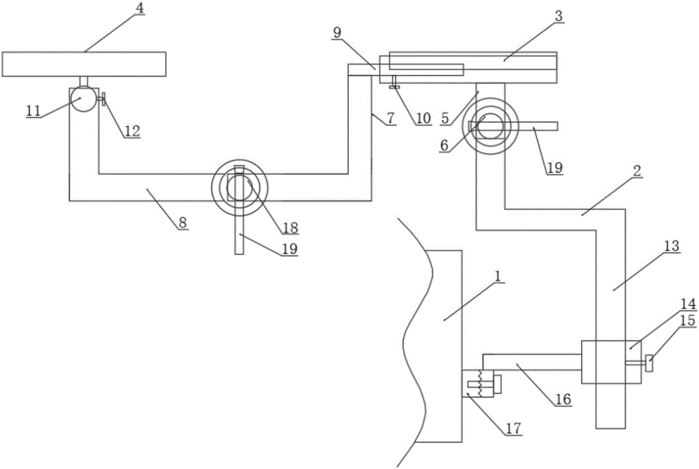 Adjustable operating room hand bracket