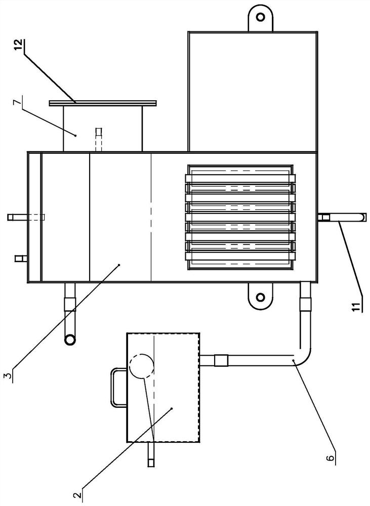 Energy-saving distilled water machine of gas-fired boiler