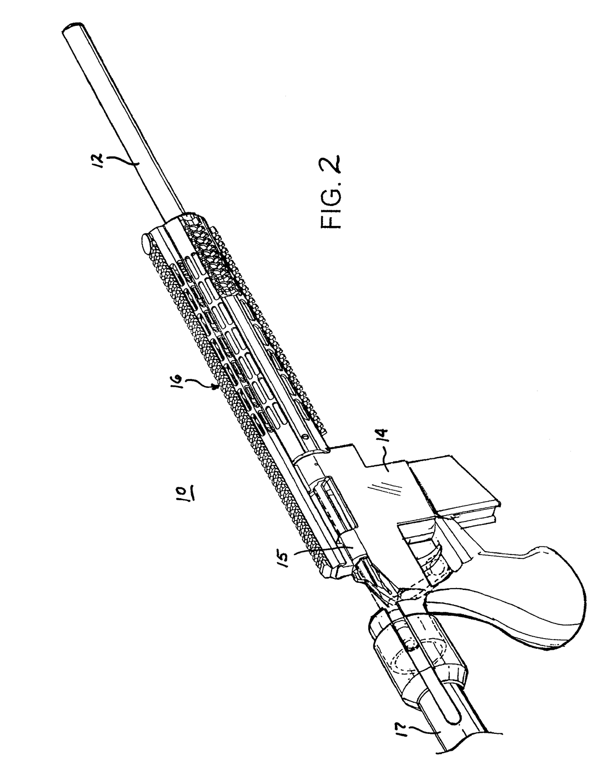 Stabilized rifle barrel and rifle