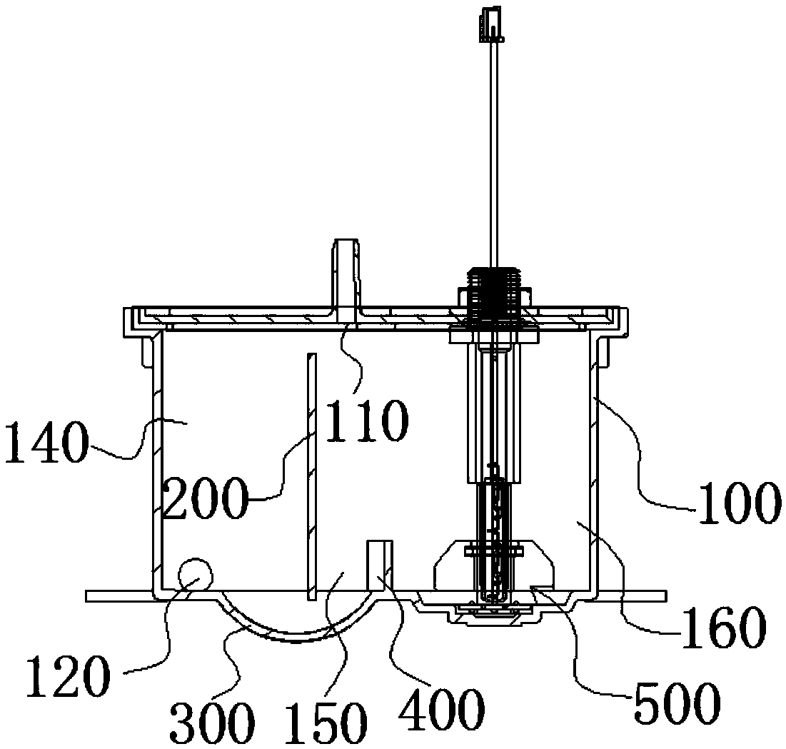 Water level detecting device and steaming box