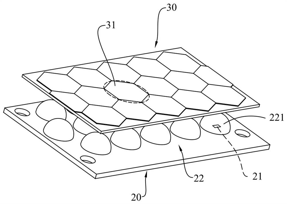 Thin liquid crystal display backlight illumination system with directivity