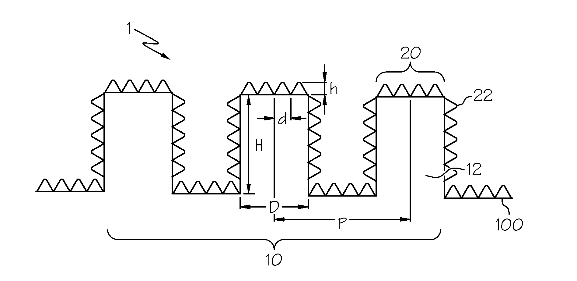 Hierarchical structures for superhydrophobic surfaces and methods of making