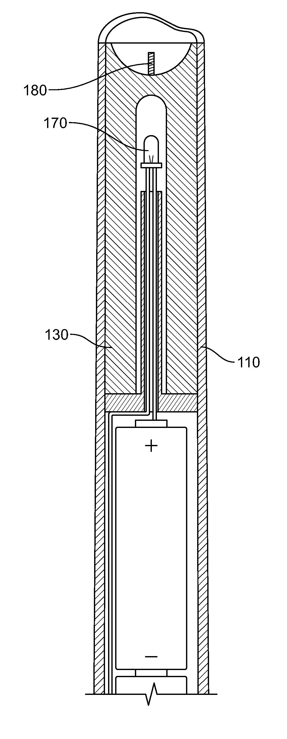 Insert for flameless candle