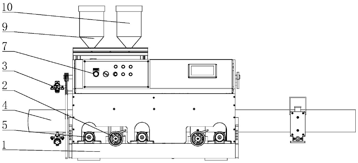 Power cable insulating fireproof paint automatic spraying device