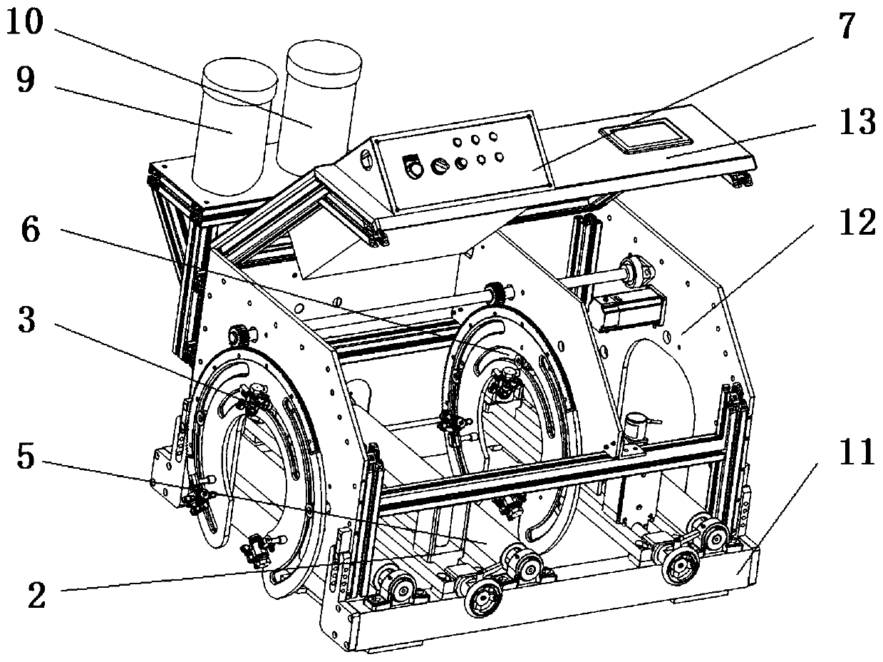 Power cable insulating fireproof paint automatic spraying device