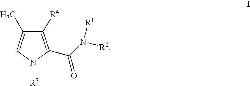 1,3-Disubstituted 4-methyl-1H-pyrrole-2-carboxamides and their Use in Medicaments