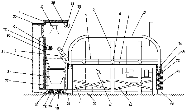 Convenient multifunctional rehabilitation physiotherapy bed and a use method thereof