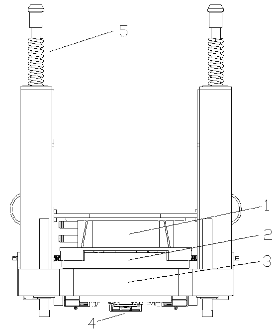 Crystallizer trolley special for electroslag furnace