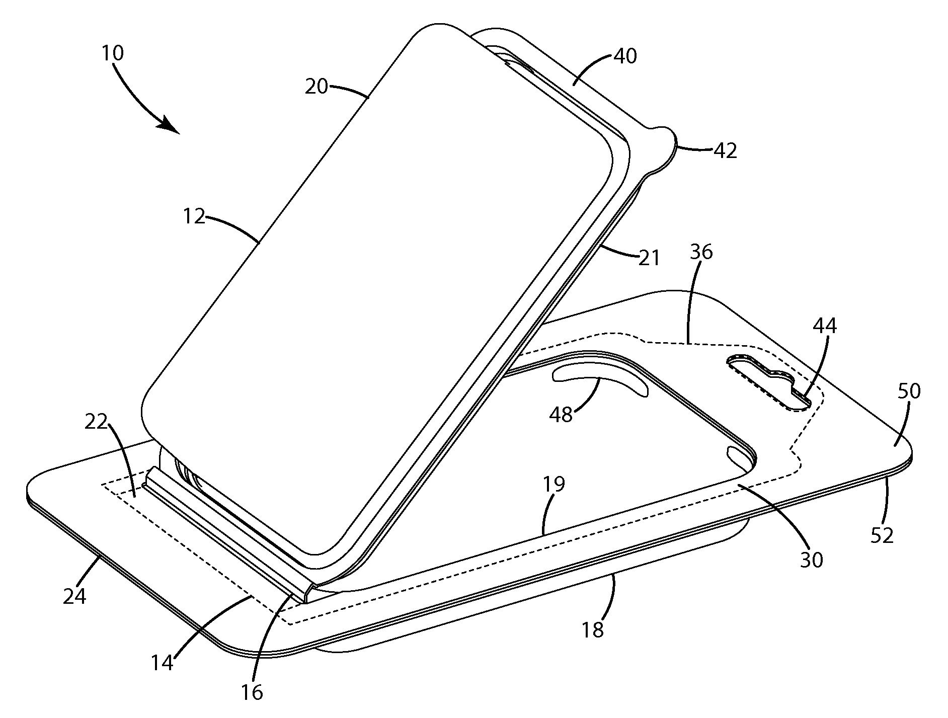 Double hinge display package and method of use