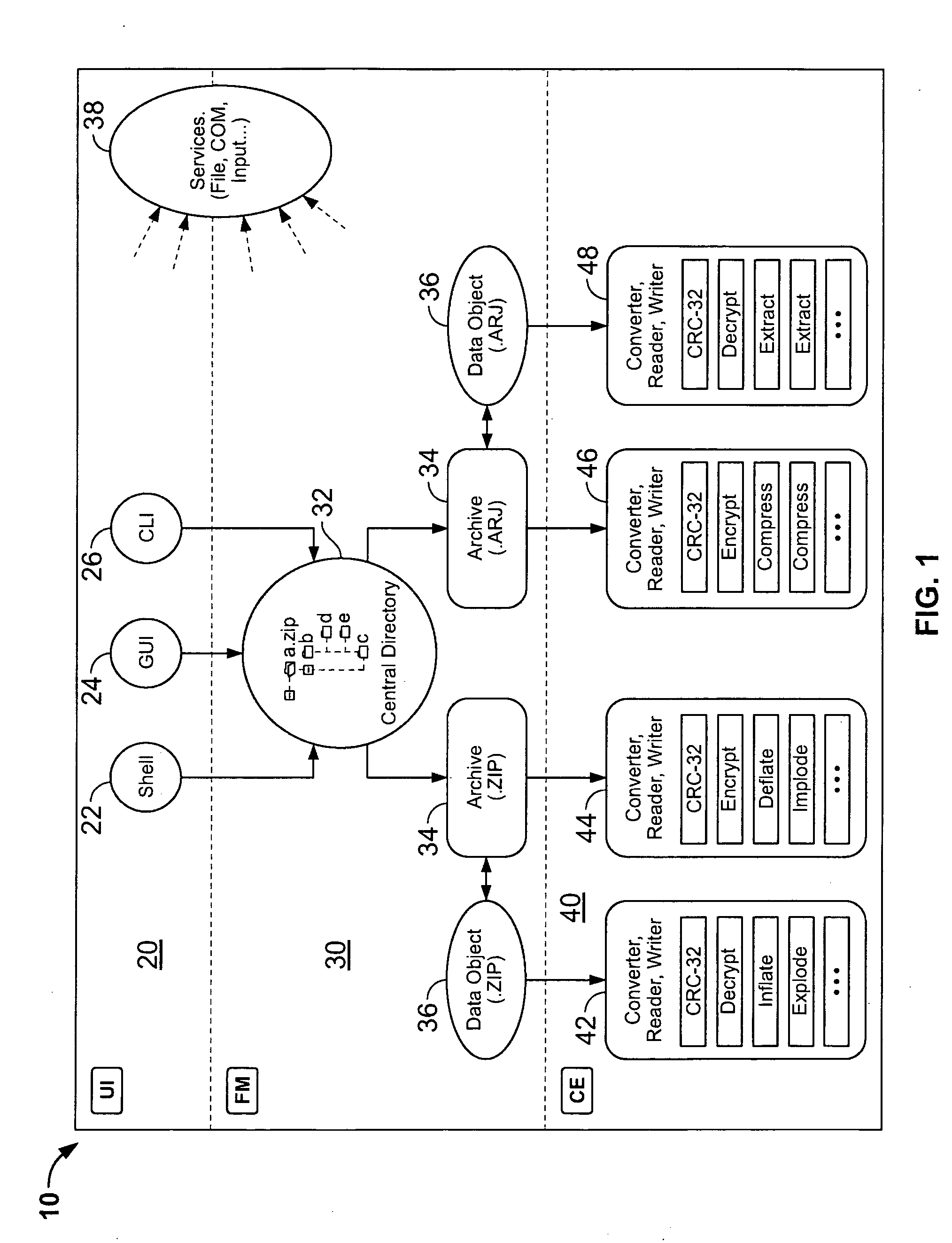 System and method for manipulating and managing computer archive files