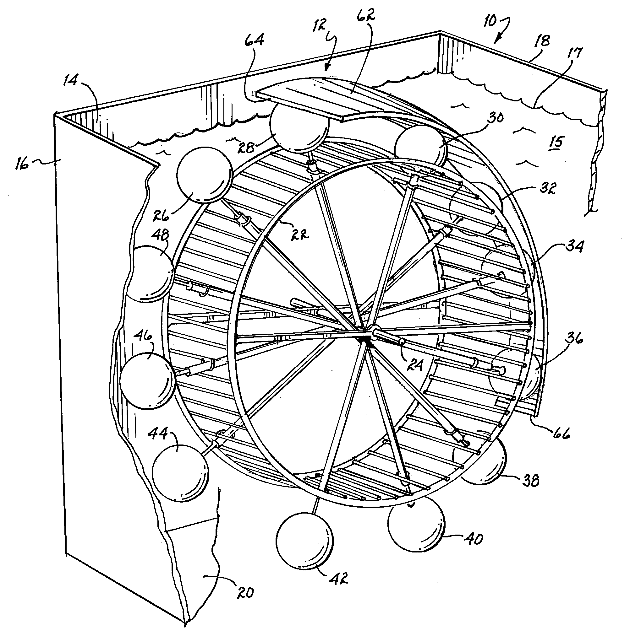 Engine using bouyant elements